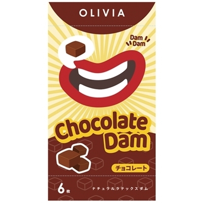 OLIVIA ナチュラル ラテックスダム 6枚入り (チョコレート) OLIVIA ナチュラル ラテックスダム 6枚入り (チョコレート)